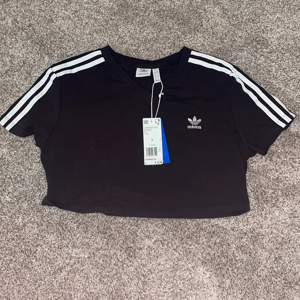 Large womens adidas crop top